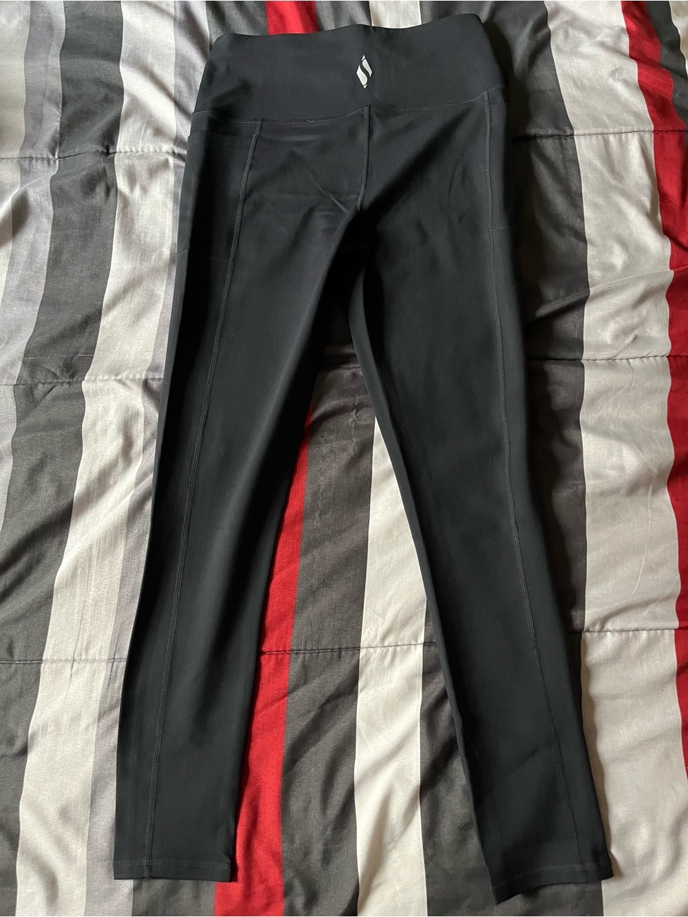 Skechers Black High-Waist Leggings with Subtle Logo